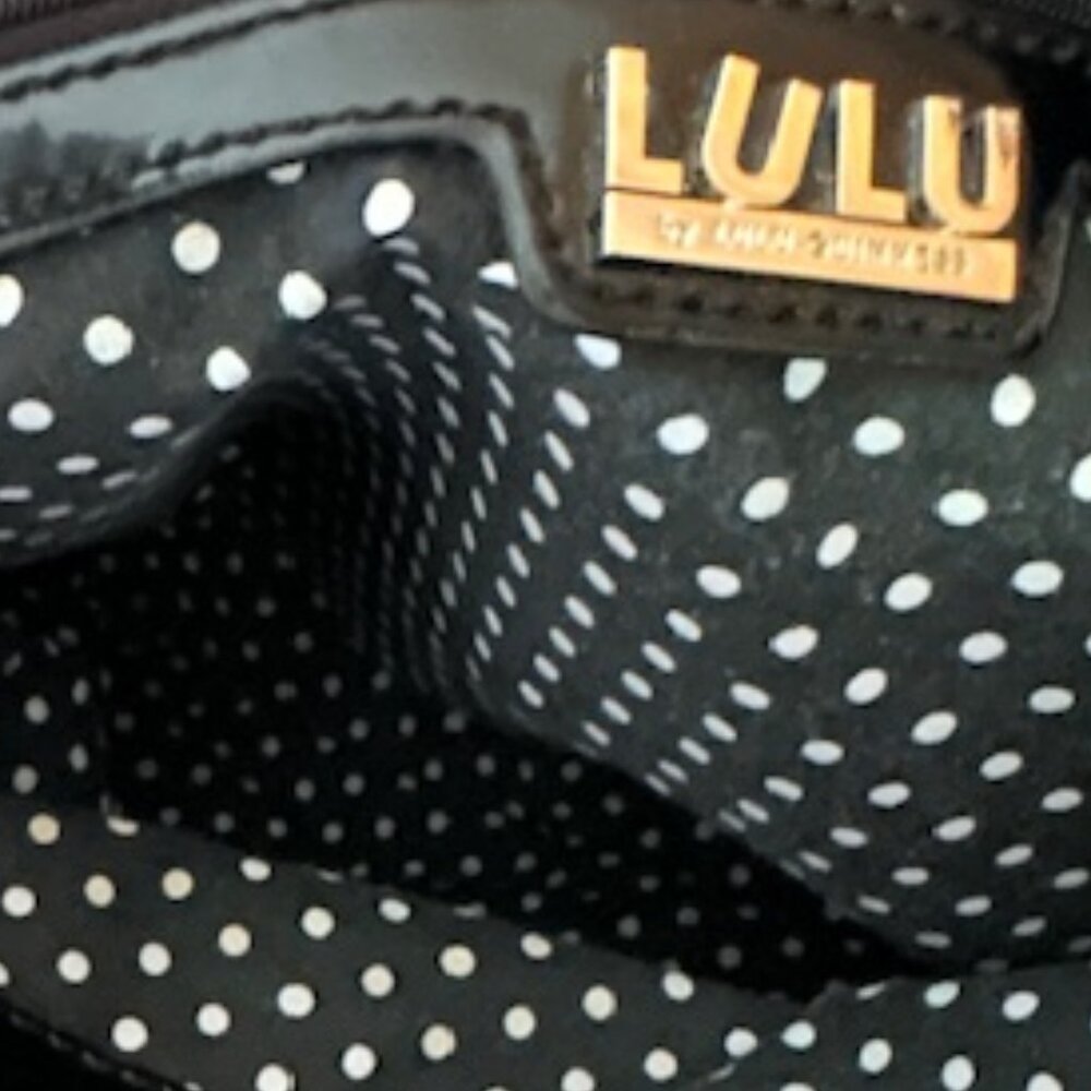 New W/O Tag Lulu Guinness Black with White London Landmarks Shoulder/Tote Bag - Picture 6 of 10